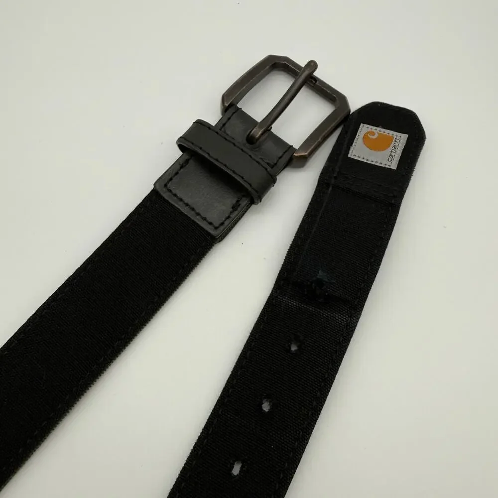 Carhartt Heavy-Duty Woven Web Belt Black Green Rugged Workwear Utility 36